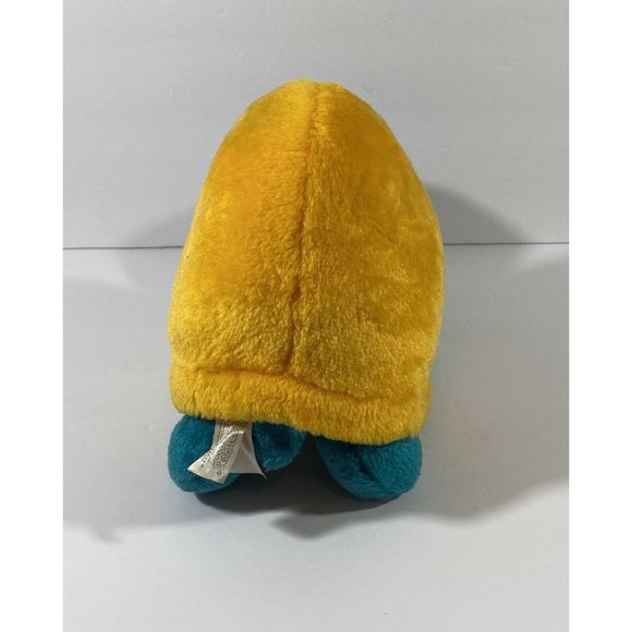 Vintage 24K Animal Crackers Cartoon Turtle Teal Yellow Plush Stuffed Animal 1994 - Picture 11 of 16